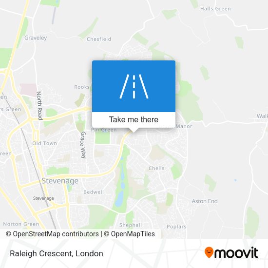 Raleigh Crescent map