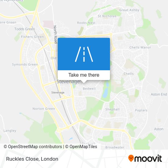 Ruckles Close map