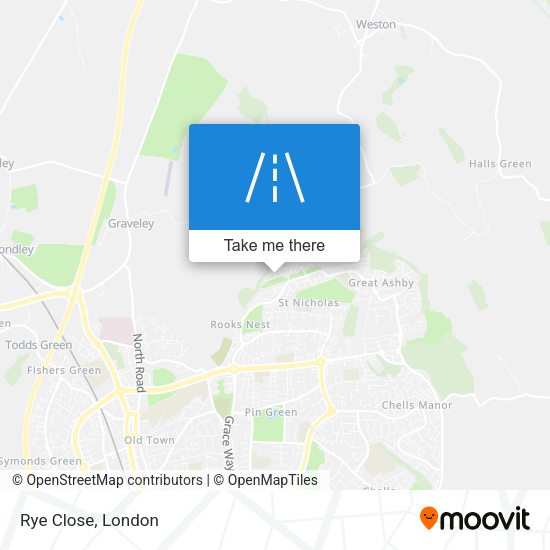 Rye Close map