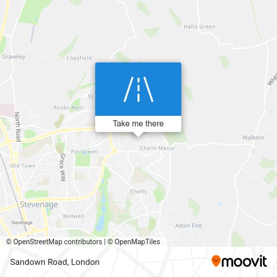 Sandown Road map