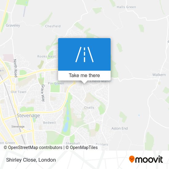 Shirley Close map