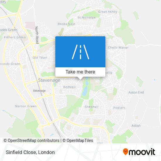 Sinfield Close map
