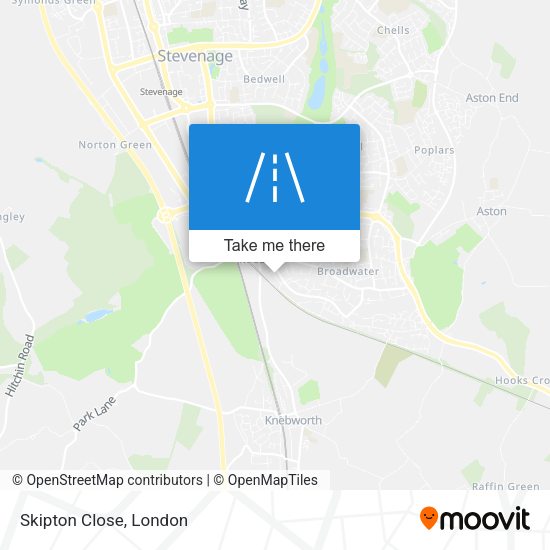 Skipton Close map
