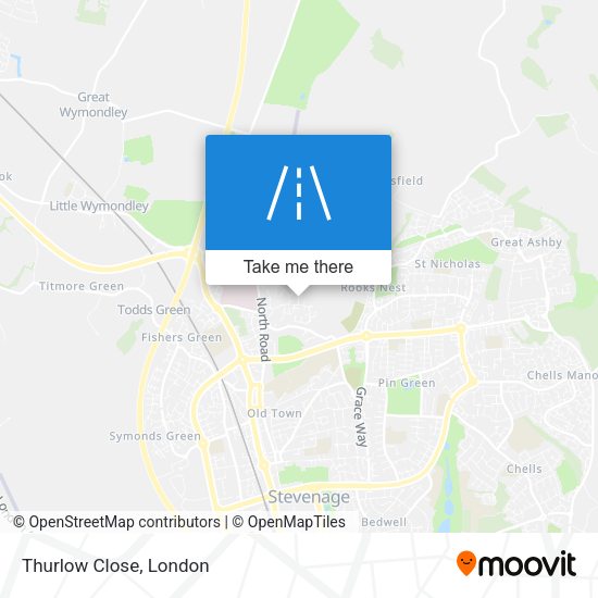 Thurlow Close map