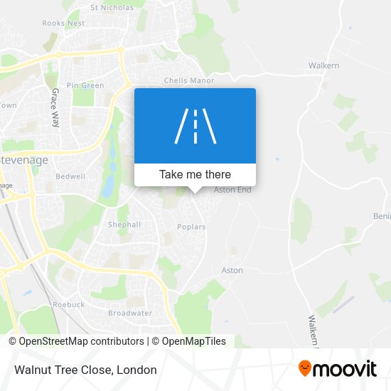 Walnut Tree Close map