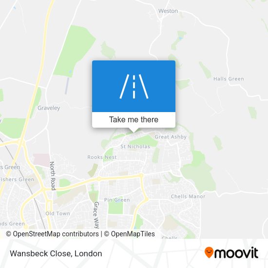 Wansbeck Close map