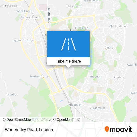 Whomerley Road map