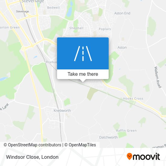 Windsor Close map