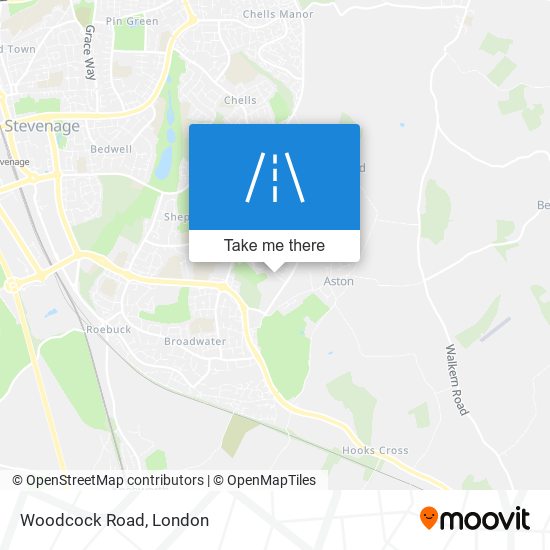 Woodcock Road map