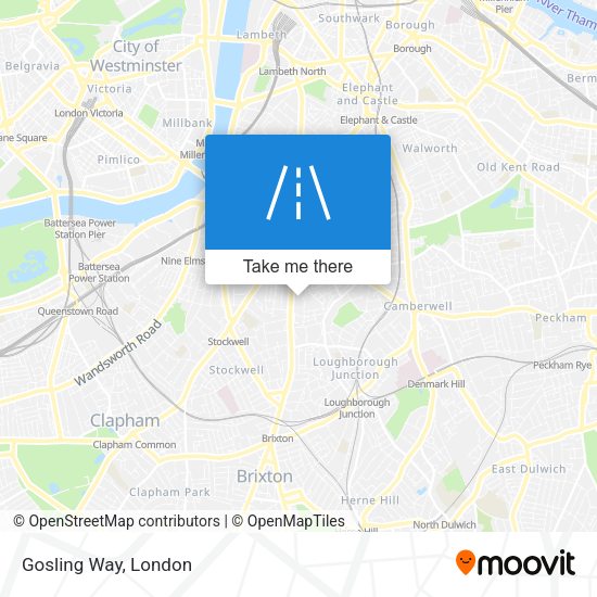 Gosling Way map