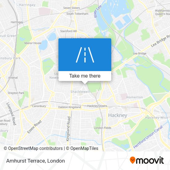 Amhurst Terrace map