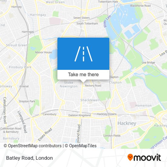Batley Road map