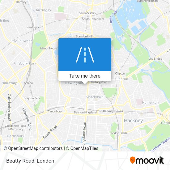 Beatty Road map