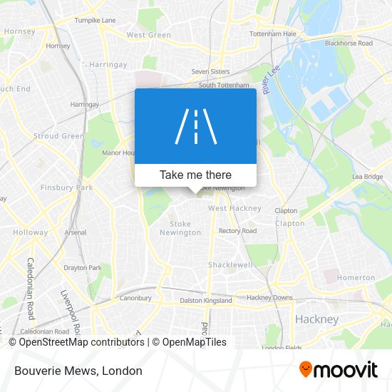 Bouverie Mews map