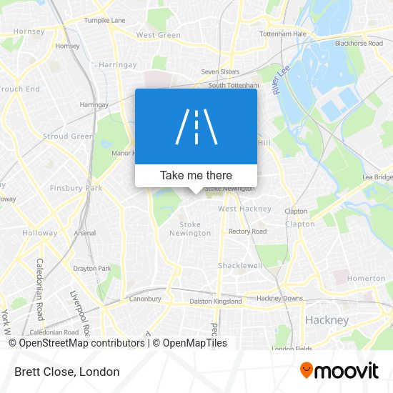 Brett Close map