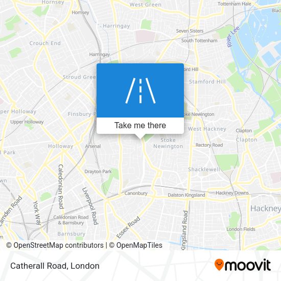Catherall Road map