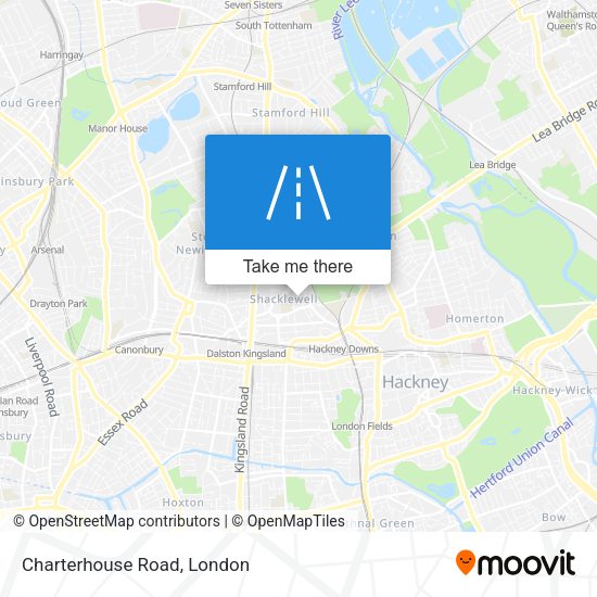Charterhouse Road map