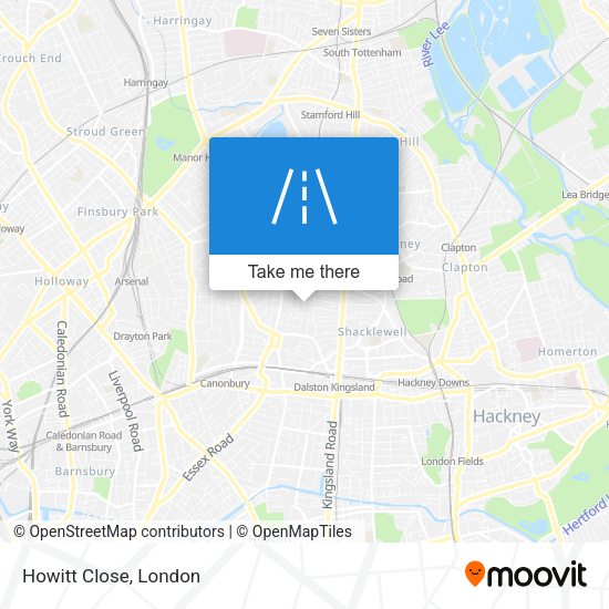 Howitt Close map