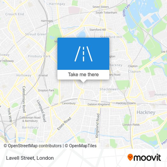 Lavell Street map