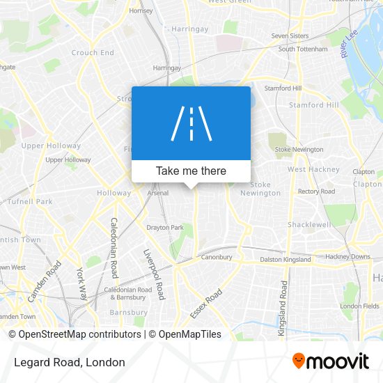 Legard Road map