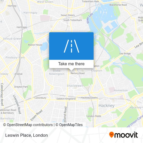 Leswin Place map