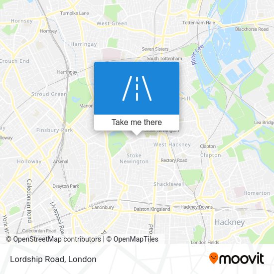 Lordship Road map