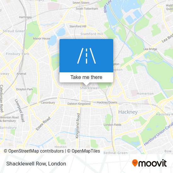Shacklewell Row map