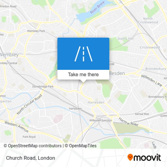 Church Road map