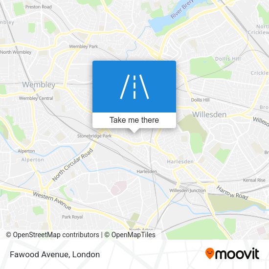 Fawood Avenue map