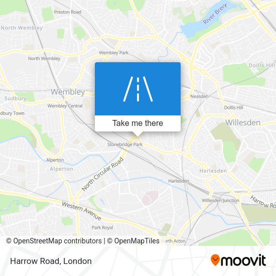 Harrow Road map