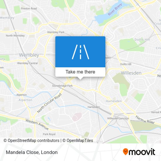 Mandela Close map