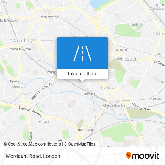 Mordaunt Road map