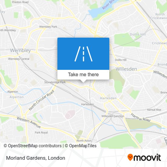 Morland Gardens map