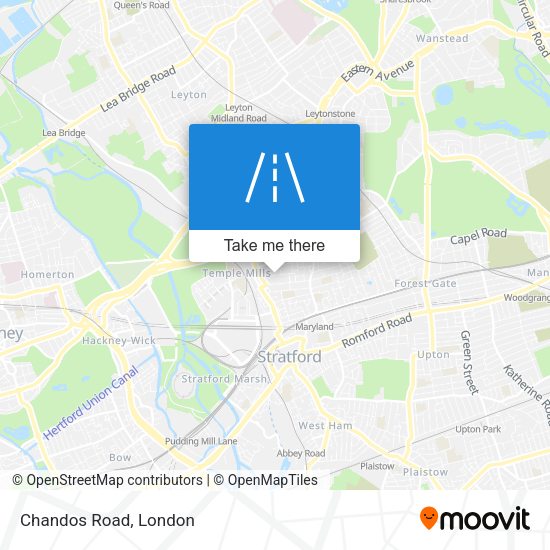 Chandos Road map