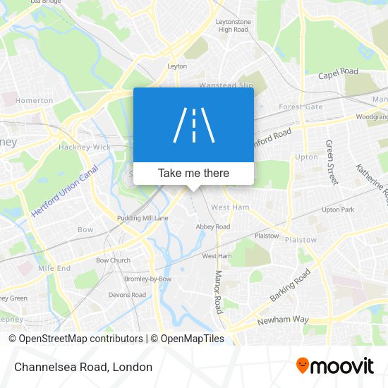 Channelsea Road map