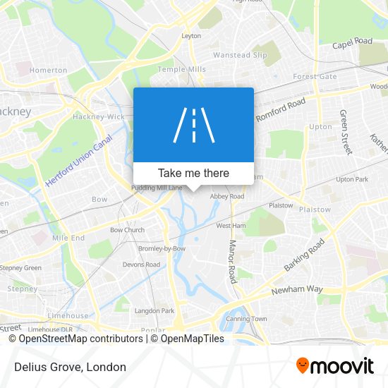 Delius Grove map