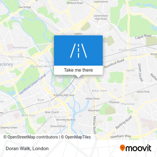 Doran Walk map