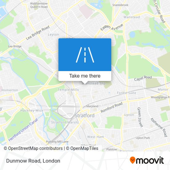 Dunmow Road map