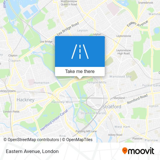 Eastern Avenue map