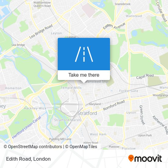 Edith Road map