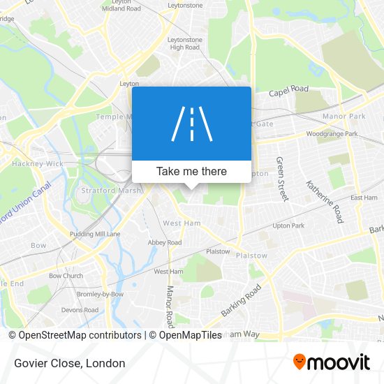 Govier Close map