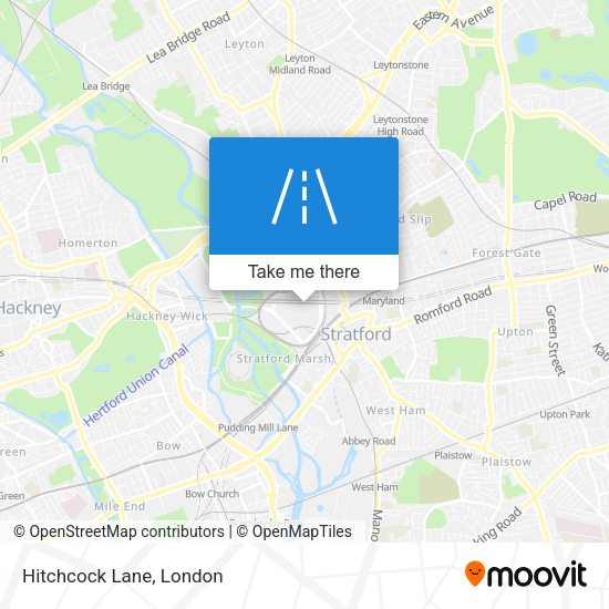 Hitchcock Lane map