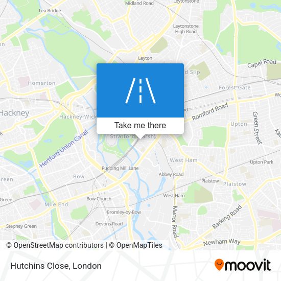 Hutchins Close map