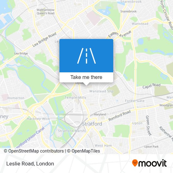 Leslie Road map