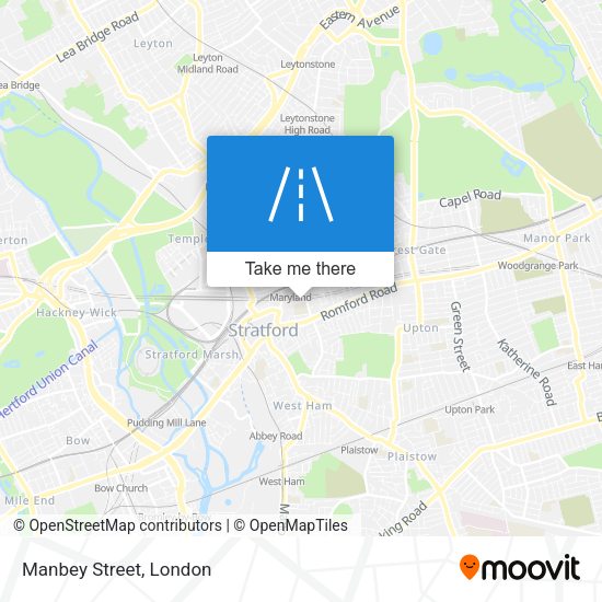 Manbey Street map