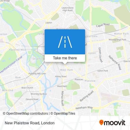 New Plaistow Road map