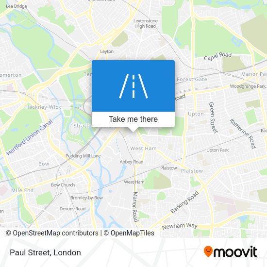 Paul Street map