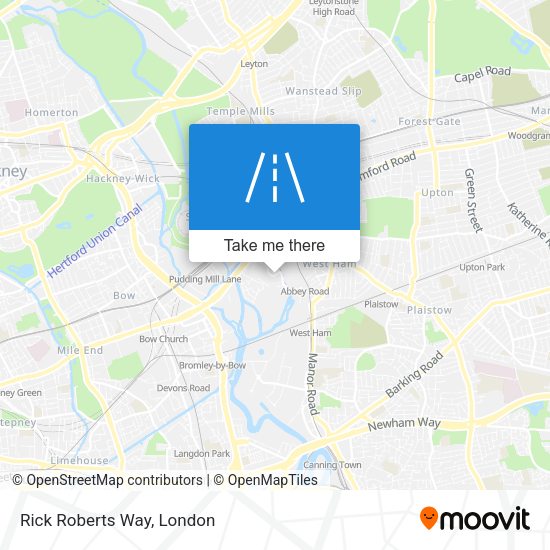 Rick Roberts Way map