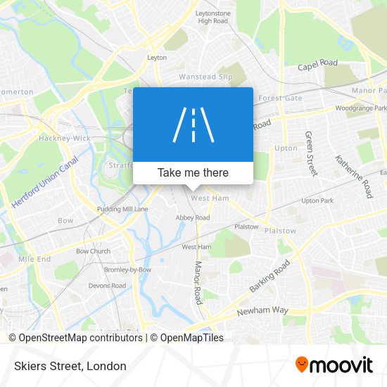 Skiers Street map