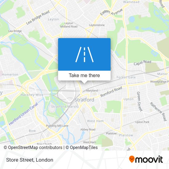Store Street map